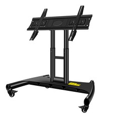 Ushida 電視推車支架 32-70吋 移動立架 落地架 承重50KG 可上下調節, 10-338, 1個