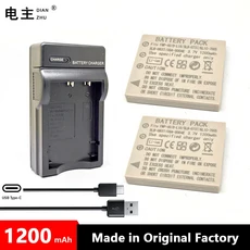 호환 FNP40 배터리 충전기 (후지필름 코닥 KLIC-7005 펜탁스 D-LI8 삼성 SLB-0737 벤큐 DLI-102 호환), 03 2 Battery 1 Charger