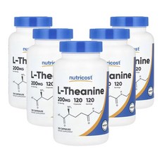 뉴트리코스트 L-테아닌 200mg, 120정, 5개