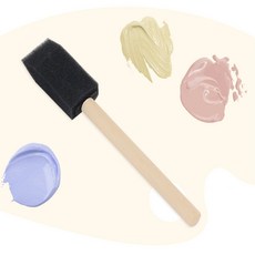 하루한점 스폰지 폼브러쉬 2.5cm 1P 빽붓