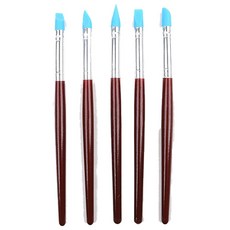 마메 실리콘 스컬피 브러쉬 5종 세트, 0.8 x 16.2 cm, 1세트