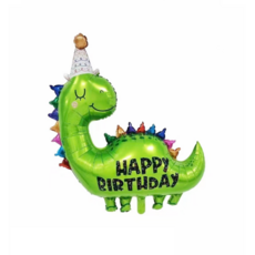 마블파티 다이노 생일꼬깔 은박 공룡풍선