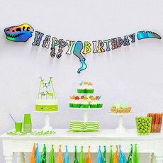 가랜드 파티 장식 공룡생일파티가랜드홀로그램 생일