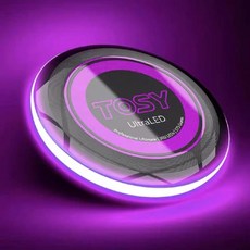 원반 던지기 LED 아웃도어 스포츠 후광 연습 야외 운동회, 블랙디스크+퍼플