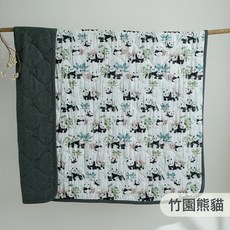 安旦嬰兒被子寶寶兒童蓋毯被幼兒園小被子午睡紗布毯四季被空調被, 竹園熊貓