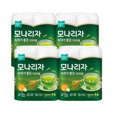 모나리자 녹차가좋은 키친타올 천연펄프 150매 4개입 4개, 4개