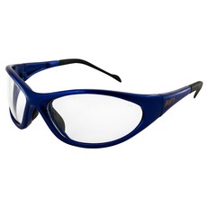 Global Vision 글로벌 비젼 리플렉스 오토바이 안전 보안경 블루 프레임 투명 렌즈 ANSI Z87.1 미국발송
