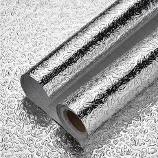 주방 접착식 알루미늄 방수 시트지 기름때 방지 주름패턴, 1개