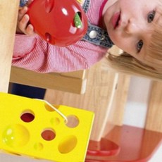 닐투 원목 실꿰기 사과 사과모형