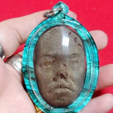 阿贊狄 阿贊豐自身面具 後入阿贊豐金屬牌 2563 泰國佛牌 聖物 萊泰一, 1個