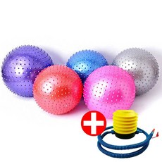 펌프 포함 마사지 지압 돌기 잇템 짐볼 짐벌 지짐볼 마사지볼 임산부짐볼 75cm 55, 상품선택, 75cm블루+펌프, 선택:75cm블루+펌프