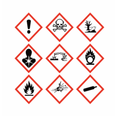 MSDS 경고문자 GHS 그림문자 경고표지 픽토그램 스티커, 디자인6