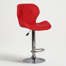 발걸이형 홈바의자 높은의자 아일랜드 식탁의자 바텐의자, 레드, 1개