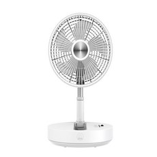 摺疊收納風扇 輕巧便攜 五葉扇設計 多檔風速調節 低噪音運行 可拆卸清洗, White, P2000