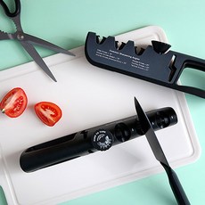 푸코 조절식 가위 칼갈이 샤프너 2color 주방소품, 1개, 블랙