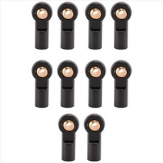 10pcs 금속 M3 링크 타이로드 엔드 볼 조인트 1/10 RC 자동차 크롤러 축 SCX10 D90 D110 TAMIYA CC01, 검은색