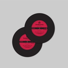 黑膠唱片耐熱矽膠杯蓋一組 (兩入), 經典紅X2, 1個