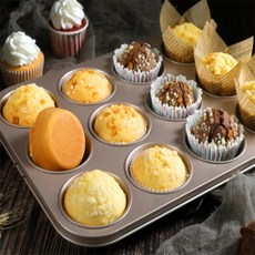 잘떨어지는 머핀틀 12구 타르트틀 홈베이킹 만들기, 1개