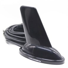 PL 259 to N SMA BNC 상어 핀 디자인 VHF UHF 듀얼 밴드 안테나 QYT KT 7900D 8900 BJ 328 318 BAOFENG용 144/430Mhz, 기본