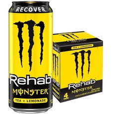 몬스터 Monster 리햅 티레모네이드 에너지드링크 4캔(총 약 1 832ml)