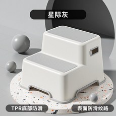 折疊凳子 折疊椅 便攜椅 兒童墊腳凳 寶寶馬桶凳 洗手台階 兒童防滑小板凳, 灰色-单层-薄款,破损包赔 品牌直发