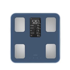 atflee TX 智慧體脂計 韓國官方授權 4.8吋大螢幕 藍牙App連動 18項健康數據 家庭多人共用體重機, 1個, TX智慧體脂計(藍)