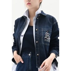 비꼴리끄 데님 자수 숏 셔츠 블라우스 550414