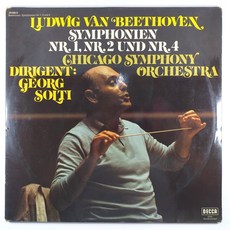 베토벤 교향곡 제1번 제2번 제4번 게오르그 솔티 자켓EX+ 음반좋음NM-EX+ LP초음파세척 75년 독일반
