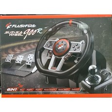 FlashFire 鈴鹿車神豪華版 遊戲方向盤 (附三踏版及排檔桿) - 多平台支援, 1個