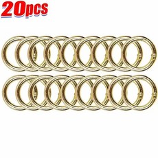 30/10PCS DIY 쥬얼리에 금속 링 체인 CLASPS 키 한 라운드 개 커넥터 가방 O CARABINER 대 클립 버클 개방형 스프링, 33mm, gold 20pcs