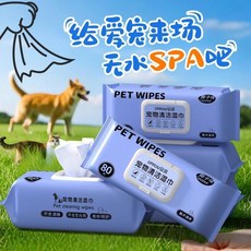 anrou安柔 寵物清潔濕巾 80片椰子味 貓狗通用, 1個, 80片