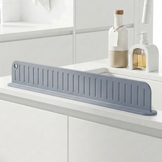 프리미엄 심플 실리콘 싱크대 물막이, 1개, 그레이