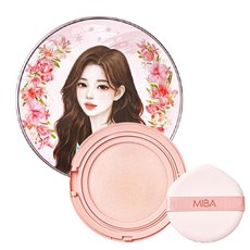 미바 왕쿠션 시즌3/ 이온칼슘 파운데이션 더블쿠션 글로우[러블리] 본품+리필, 1개, 21호