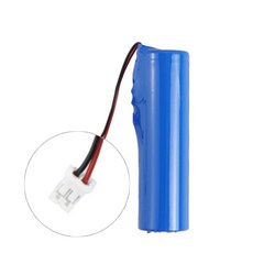 18650 배터리 3.7V 2400mAh 손선풍기 스피커 교체용 JST 2.54mm 2핀 커넥터 연결 잭 단자 충전지, 1개, 1개입