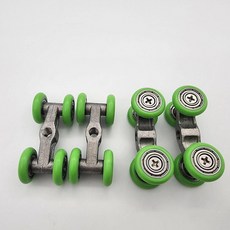 淋浴房滑輪玻璃移門吊輪老式衛生間淋浴推拉門滾輪浴室銅四輪滑輪 副廠商品, 1個