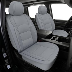 GXT 맞춤형 핏 토요타 타코마 시트 커버 전면 및 후면 방수 가죽 자동차 2016-2023 더블/크루 캡에 적합(그레이) 223625 6457962860, GXT 맞춤형 핏 토요타 타코마 시트 커버, 전면 및