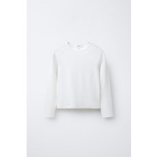 [국내배송] 자라 ZARA 모달 래글런 긴소매 티셔츠 - 화이트 938029