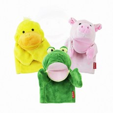 유아용 역할놀이 말하는손인형농장 돼지오리 어린이 동물인형 오피스용품, 오리