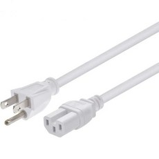 모노프라이스 내구성 강력 전원 코드 NEMA 515P에서 IEC 60320 C15로 14AWG 15A1875W 125V SJT 8피트 흰색, 8 Feet, White