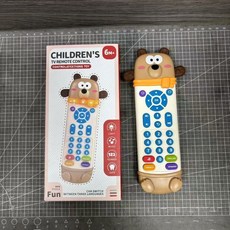 兒童 聲光軟膠學習玩具 音樂益智TV遙控器, 1個, 小熊仿真遙控器, 小熊款