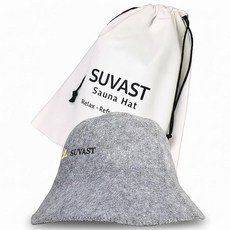 Suvast 100% 울 사우나 캡 스팀룸 및 스파용 천연 펠트 내열성 캡 면 선물 가방이 있는 북유럽 미니멀리스트 디자인 남성 및 여성용 사우나 액세서리(미국 숫자, Suvast 100% 울 사우나 캡, 스팀룸 및 스파용