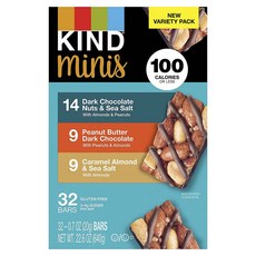 KIND 迷你堅果棒綜合包 32入, 1個, 640g