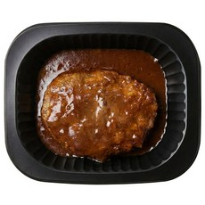 제주 흑돼지 한우 함박 스테이크 180g (냉동) (전자렌지 전용 용기 포장), 3개