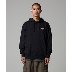 DICKIES 와펜 스몰 로고 후드티 Black 197993