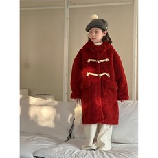 리틀앤 아동용 남아여아 뽀글이코트 남매룩