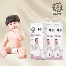 카이야 슈퍼슬림 프리미엄 기저귀 밴드형 남여공용, 대형(L), 120매