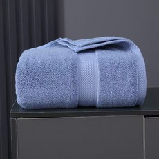 品質生活 加大加厚純棉浴巾 160x80cm 灰色, 1個, 品質生活加大浴巾-藍色,160*80cm 100%棉 加大加厚