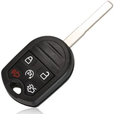 Jingyuqin 원격 키 쉘 케이스 Ford Edge Explorer Ranger Windstar Expedition Mustang Escape Focus C Max, 02 5B HU101 Blade