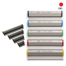 아톰 80x18x12mm 칼라메모홀더 중 적색 80mm, 본상품