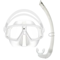 Frenzel 自由潛水面罩浮潛套組, FZM02 琥珀中心白套裝